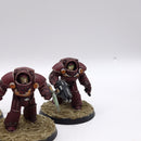 Warhammer Horus Heresy: Space Marines Word Bearers Tartaros Terminators - Well Painted (AW142)