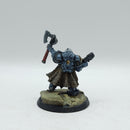 Warhammer 40k: Space Marines Space Wolves Metal Battle Leader - Well Painted (AI151)