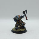Warhammer 40k: Space Marines Space Wolves Metal Battle Leader - Well Painted (AI151)