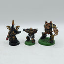 Warhammer 40k: Chaos Space Marines Metal Sorcerer, Champion and Obliterator (AT058)