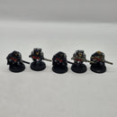 Warhammer 40k Space Marines Scouts with Sniper Rifles x5  - Metal AT013