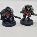 Warhammer 40k Space Marines Scouts with Sniper Rifles x5  - Metal AT013