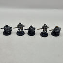 Warhammer 40k Space Marines Scouts with Sniper Rifles x5  - Metal AT013
