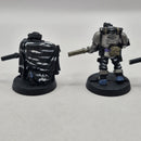 Warhammer 40k Space Marines Scouts with Sniper Rifles x5  - Metal AT013