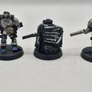 Warhammer 40k Space Marines Scouts with Sniper Rifles x5  - Metal AT013