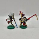 Warhammer 40k Aeldari Phoenix Lords Maugan Ra and Jain Zar - Metal AI224