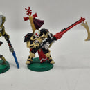 Warhammer 40k Aeldari Phoenix Lords Maugan Ra and Jain Zar - Metal AI224