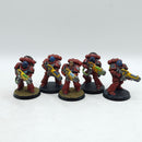 Warhammer 40k: Space Marines Blood Angels Hellblasters - Well Painted (AI214)