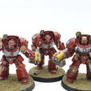 Warhammer 40k: Space Marines Blood Angels Terminators - Well Painted (BH125)
