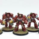 Warhammer 40k: Space Marines Blood Angels Terminators - Well Painted (BH125)