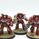 Warhammer 40k: Space Marines Blood Angels Terminators - Well Painted (BH125)