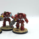 Warhammer 40k: Space Marines Blood Angels Terminators - Well Painted (BH125)