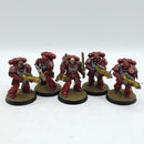 Warhammer 40k: Space Marines Blood Angels Intercessors - Well Painted (AZ169)