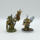 Warhammer 40k: Death Guard Icon Bearewr and Biologus Putrifier (AZ045)
