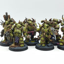 Warhammer 40k: Death Guard x10 Plague Marines - Well Painted (BJ128)