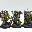 Warhammer 40k: Death Guard x10 Plague Marines - Well Painted (BJ128)