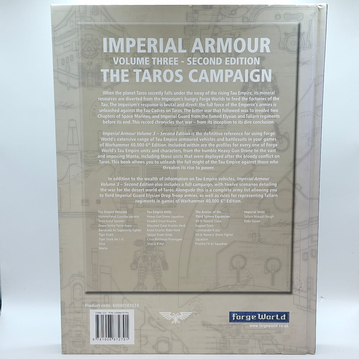 Warhammer 40k: Imperial Armour Volume Three Second Edition - The Taros Campaign (BK0096)
