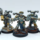 Warhammer 40k: Chaos Space Marines Iron Warriors x5 Legionaries - Well Painted (BA056)
