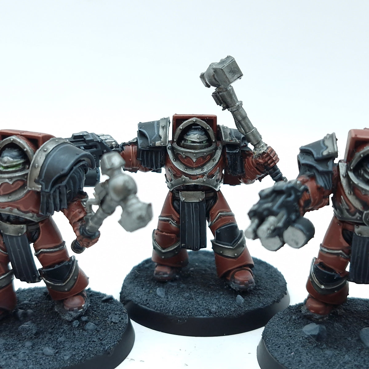 Warhammer Horus Heresy: Space Marine Word Bearers Cataphractii Terminators - Well Painted (BTD64)