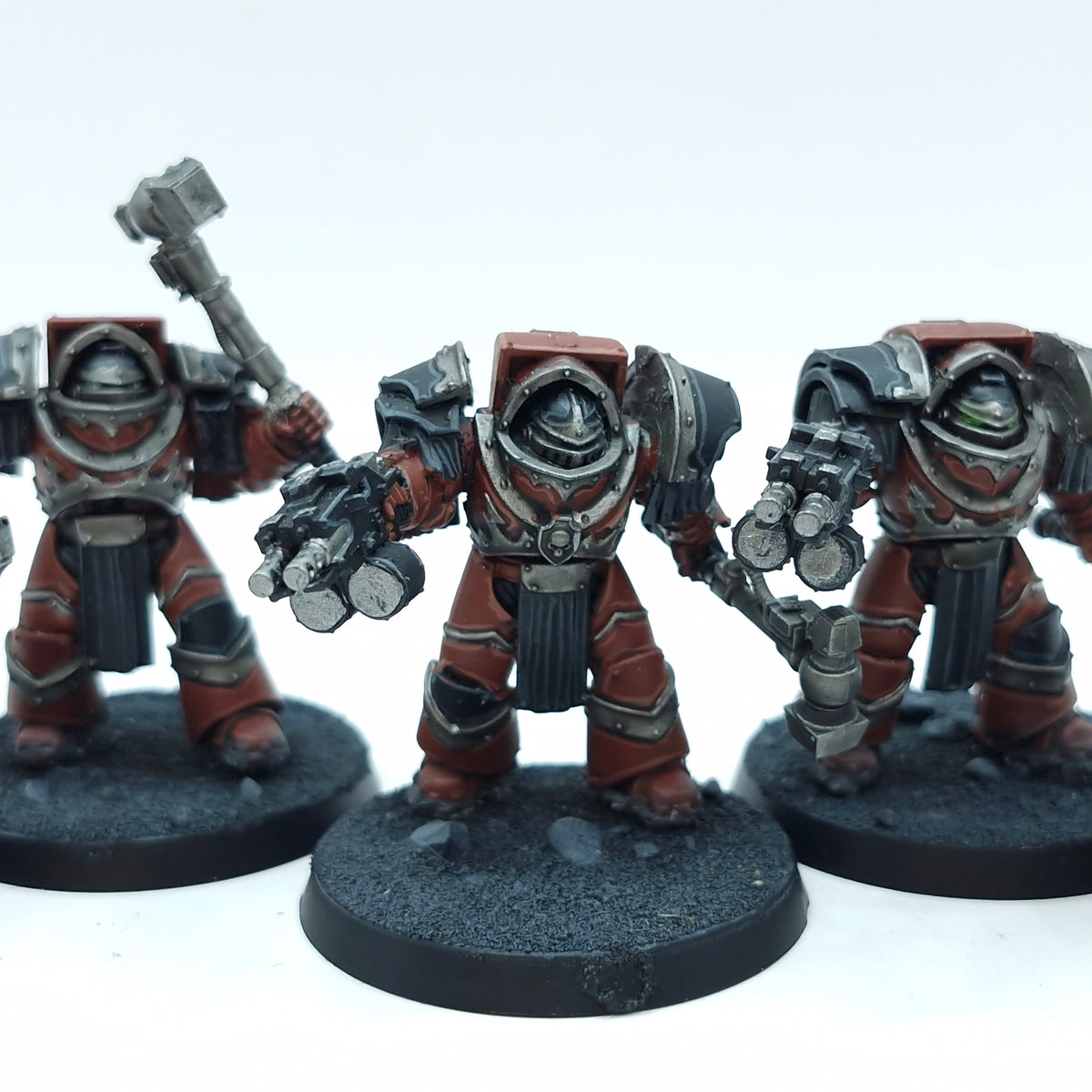Warhammer Horus Heresy: Space Marine Word Bearers Cataphractii Terminators - Well Painted (BTD64)