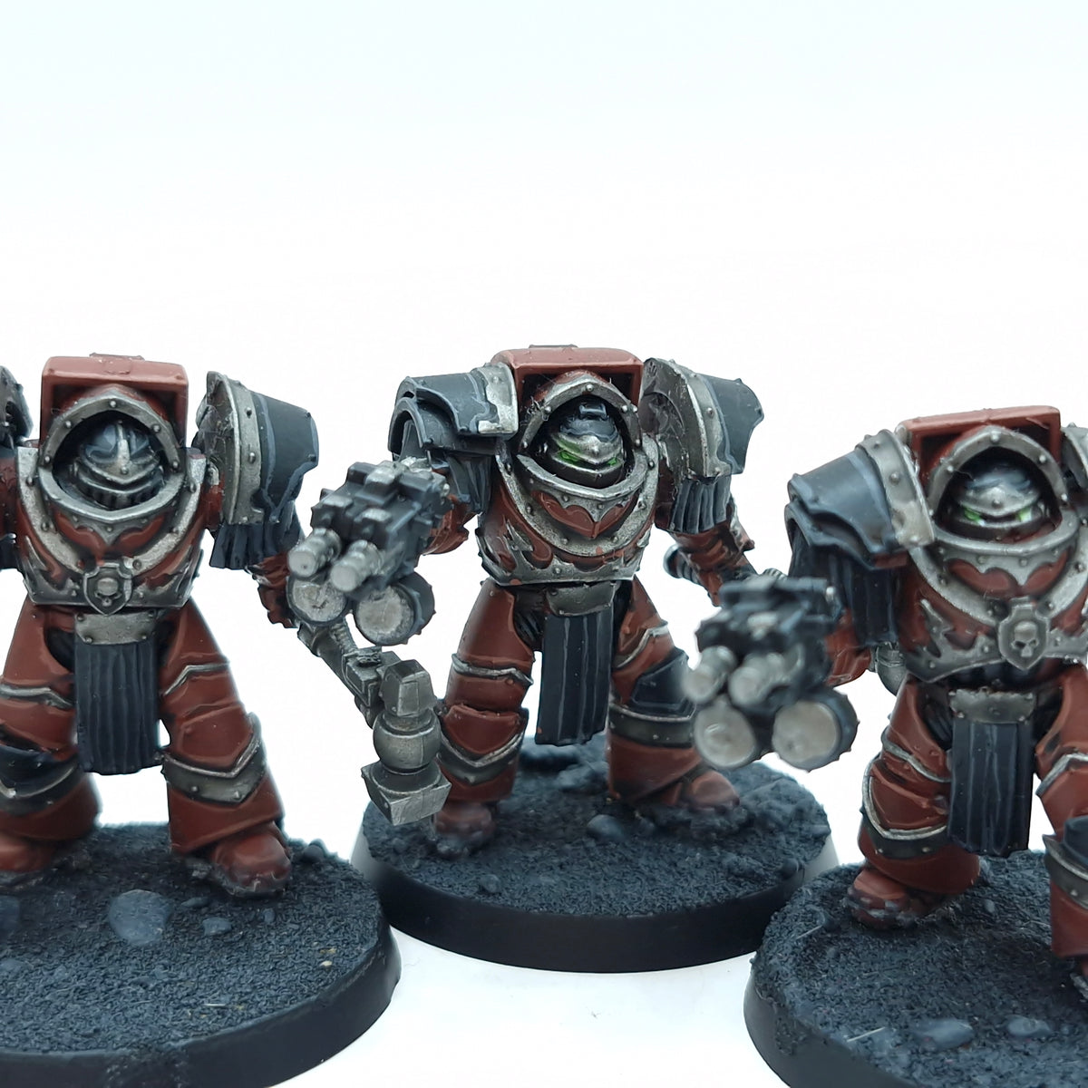 Warhammer Horus Heresy: Space Marine Word Bearers Cataphractii Terminators - Well Painted (BTD64)