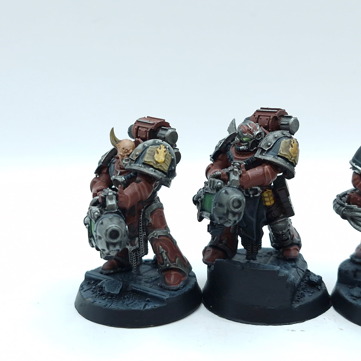 Warhammer Horus Heresy: Space Marine Word Bearers Support Squad FW Plasma Cannons - Well Painted (BTD57)