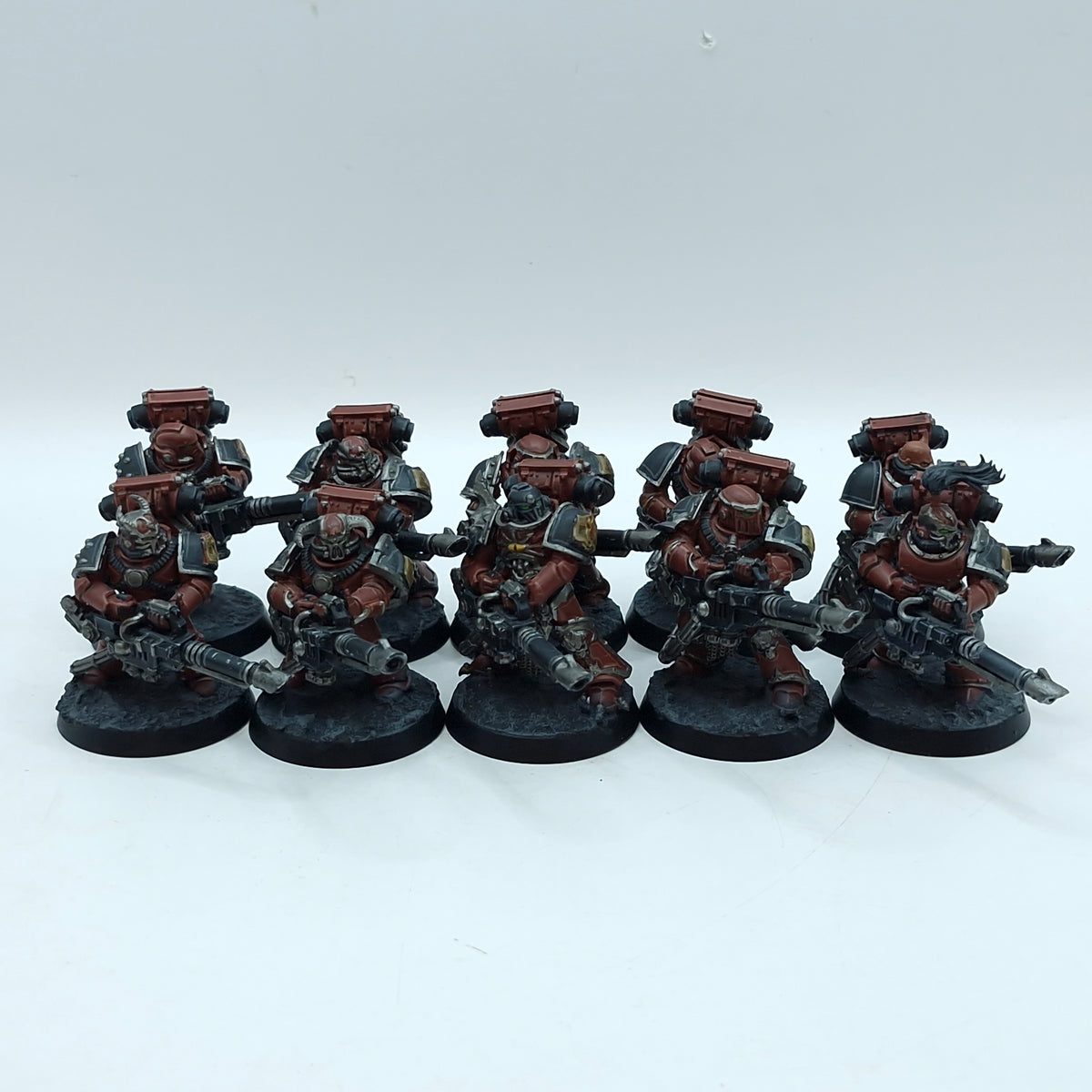 Warhammer Horus Heresy: Space Marine Word Bearers Support Squad Ryza Lascannons - Well Painted (BTD56)