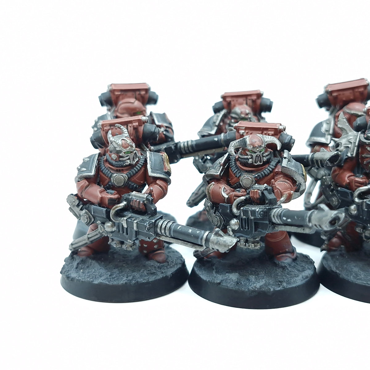 Warhammer Horus Heresy: Space Marine Word Bearers Support Squad Ryza Lascannons - Well Painted (BTD56)