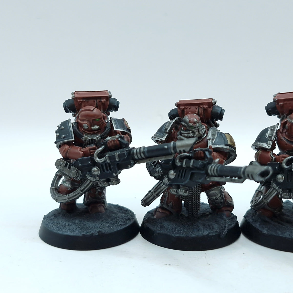 Warhammer Horus Heresy: Space Marine Word Bearers Support Squad Ryza Lascannons - Well Painted (BTD56)