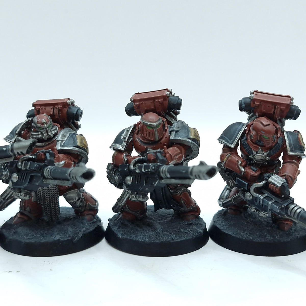 Warhammer Horus Heresy: Space Marine Word Bearers Support Squad Ryza Lascannons - Well Painted (BTD56)