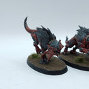 Warhammer Age of Sigmar: Blades of Khorne Flesh Hounds - Well Painted (AH193)