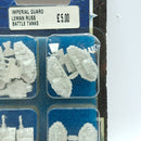 Warhammer Epic 40k: Metal Imperial Leman Russ Battle Tanks OOP BNIB (BH140)