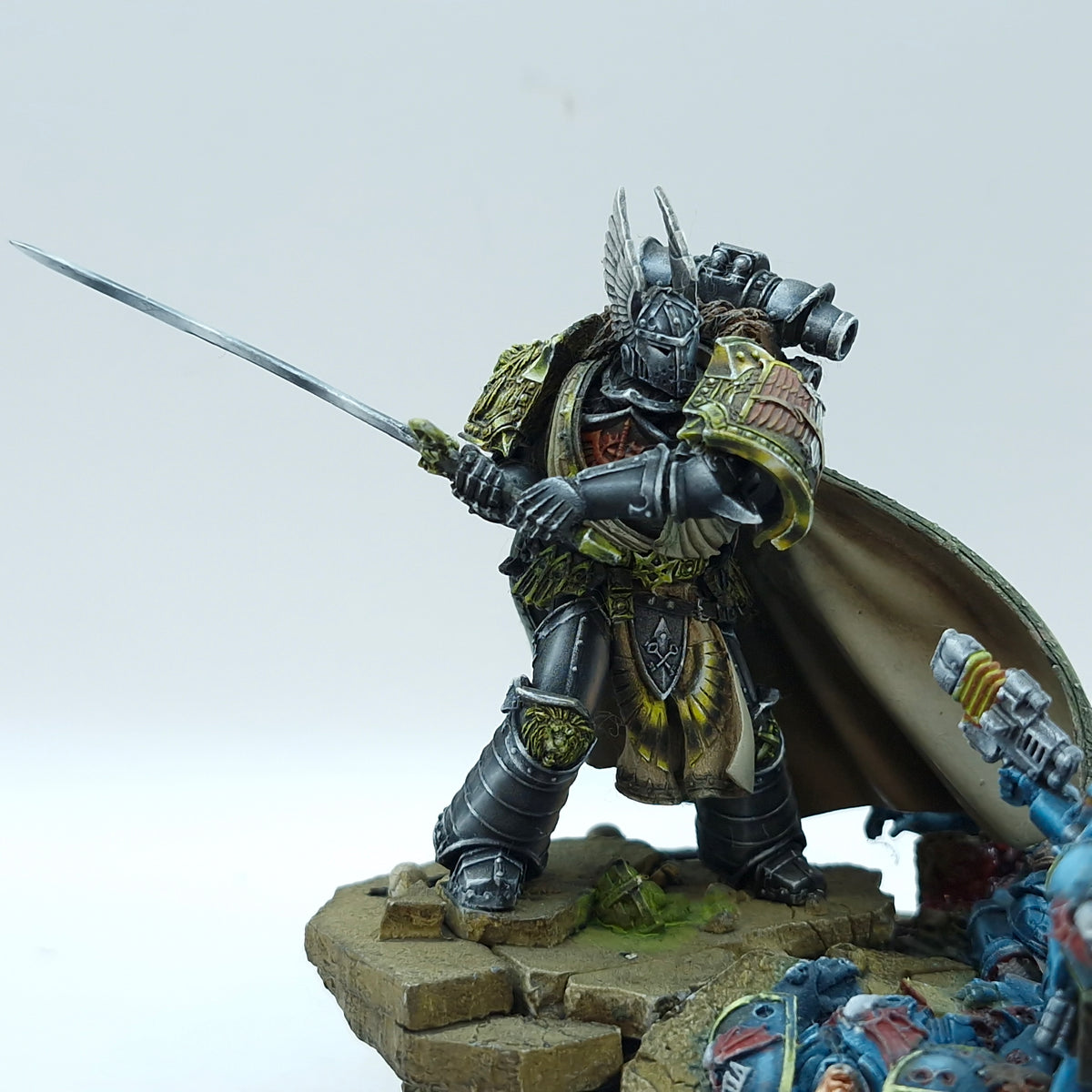 Warhammer Horus Heresy: Space Marines Dark Angels Primarch Lion El'Jonson - Pro Painted (BTZ09)