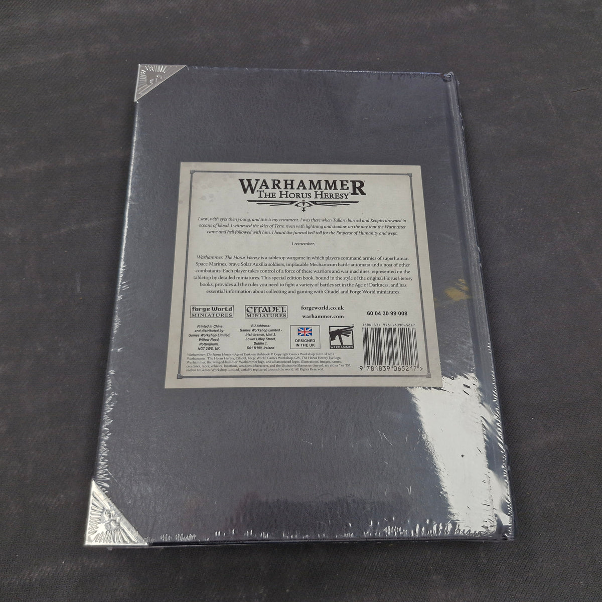 Warhammer The Horus Heresy: Age of Darkness Collectors Edition Rulebook 2022 (BL164)