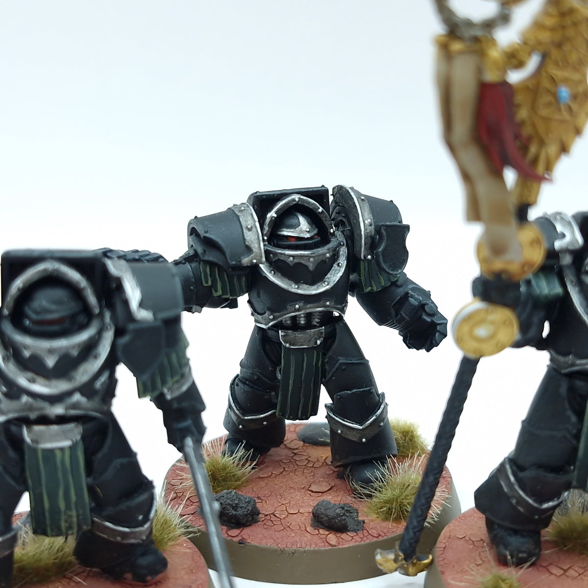 Warhammer Horus Heresy: Space Marines Dark Angels Cataphractii Terminators - Painted (BTC22)
