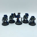 Warhammer 40k: Space Marines Crimson Fists Devastator Squad - Painted (AI054)