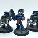 Warhammer 40k: Space Marines Crimson Fists Devastator Squad - Painted (AI054)