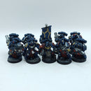 Warhammer 40k: Space Marines Crimson Fists Tactical Squad - Painted (AH205)