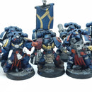 Warhammer 40k: Space Marines Crimson Fists Tactical Squad - Painted (AH205)