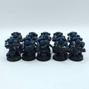 Warhammer 40k: Space Marines Crimson Fists Tactical Squad - Painted (BH203)