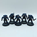 Warhammer 40k: Space Marines Crimson Fists Reivers - Painted (BH163)