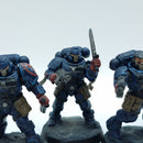 Warhammer 40k: Space Marines Crimson Fists Reivers - Painted (BH163)