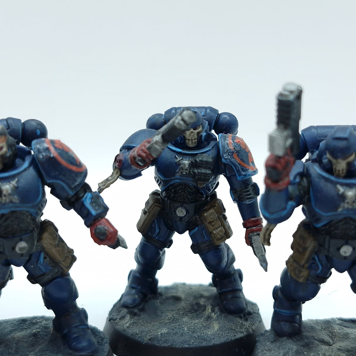 Warhammer 40k: Space Marines Crimson Fists Reivers - Painted (BH163)