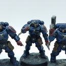Warhammer 40k: Space Marines Crimson Fists Reivers - Painted (BH163)