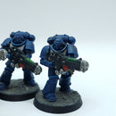 Warhammer 40k: Space Marines Crimson Fists Hellblasters - Painted (BA107)