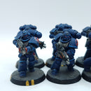 Warhammer 40k: Space Marines Crimson Fists Intercessors - Painted (AH067)
