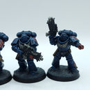 Warhammer 40k: Space Marines Crimson Fists Intercessors - Painted (AH067)