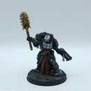 Warhammer 40k: Space Marines Black Templars Chaplain - Painted (AD211)