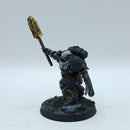 Warhammer 40k: Space Marines Black Templars Chaplain - Painted (AD211)