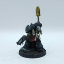 Warhammer 40k: Space Marines Black Templars Chaplain - Painted (AD211)